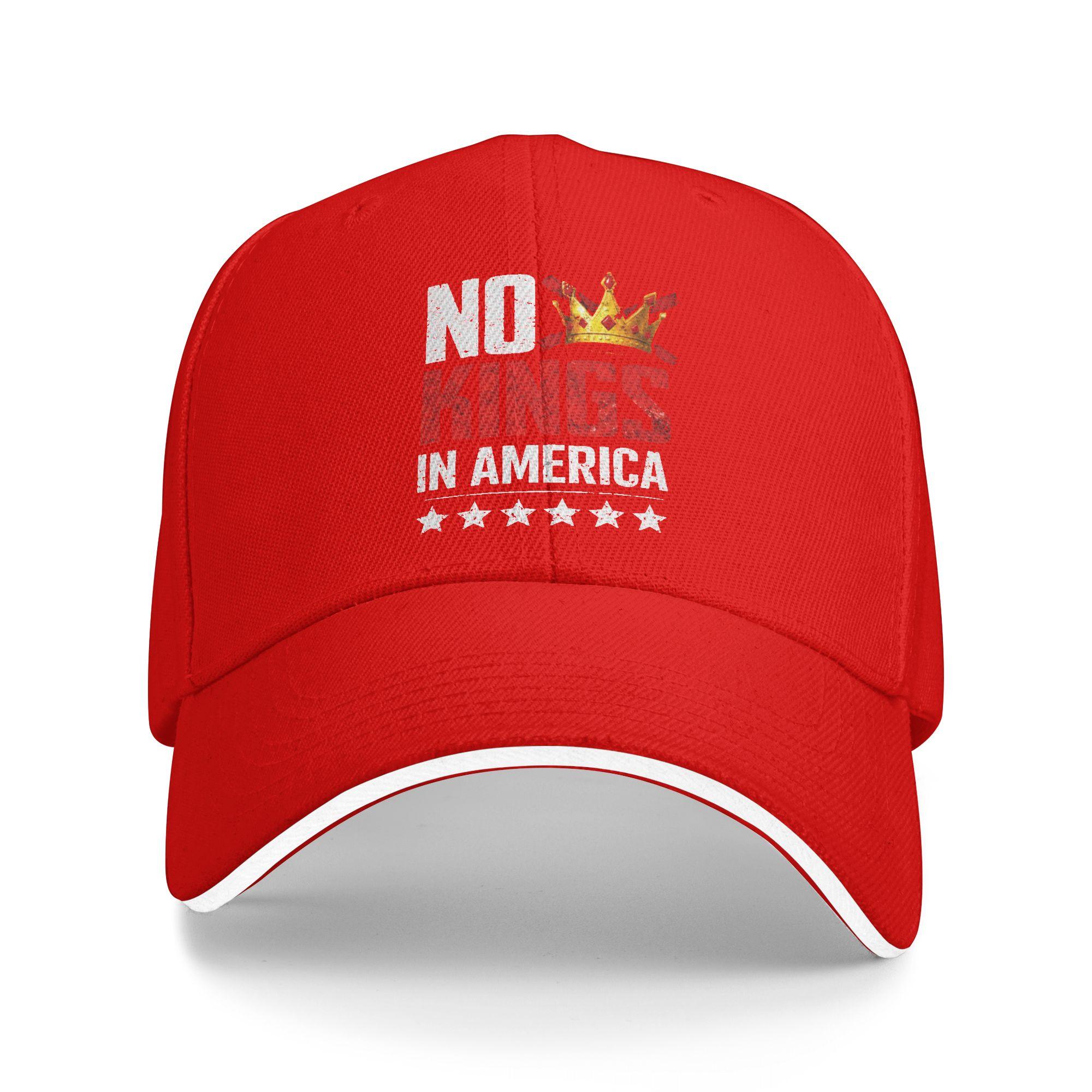 

No Kings Baseball Cap Kpop Rock Sun Hip Hop Hats Men Adult y2k Retro Design Baseball Caps As Picture красный