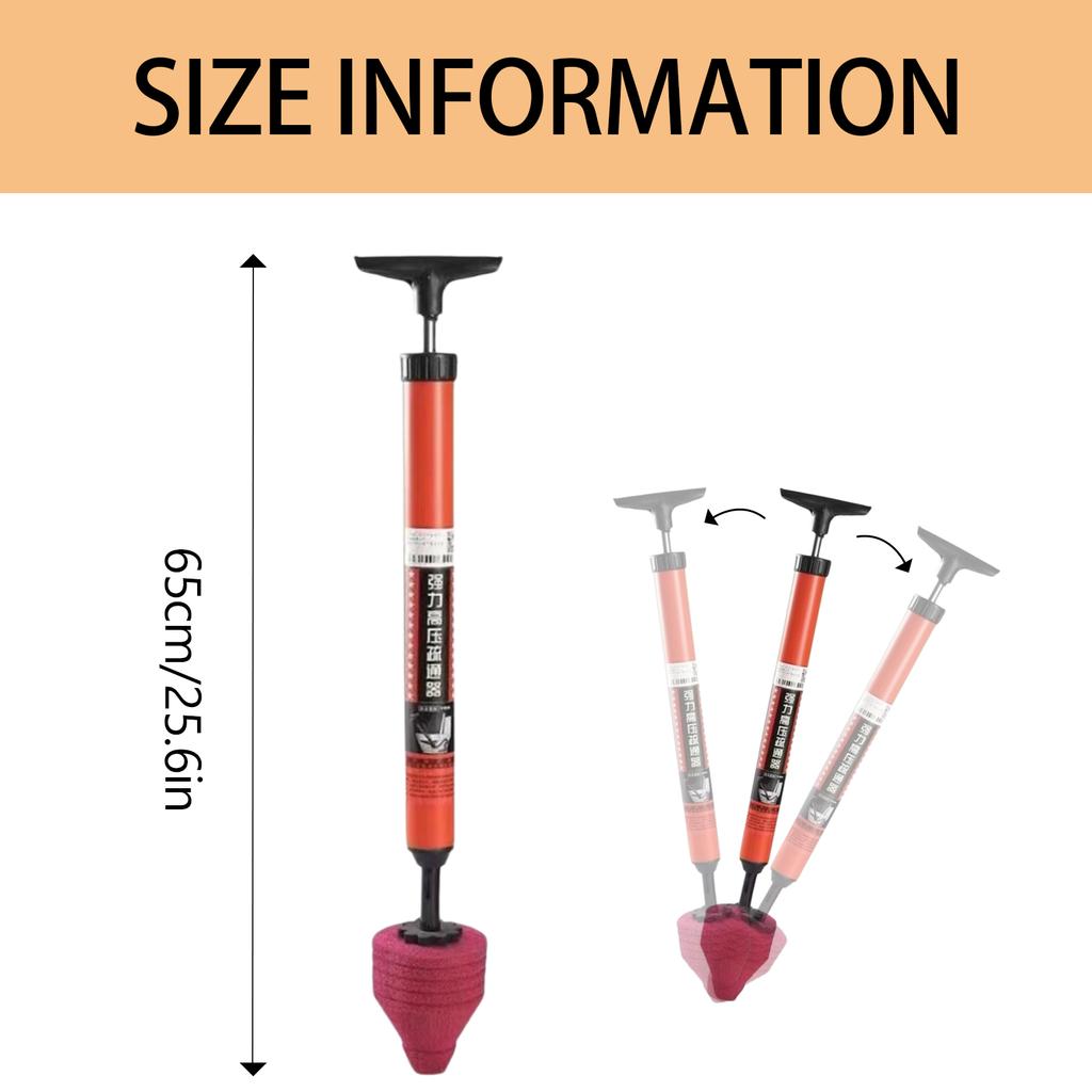 Toilettenreiniger, effizienter Toilettenkolben, Abflussverstopfungsentferner, effektives Werkzeug zum Reinigen verstopfter Abflüsse und Waschbecken