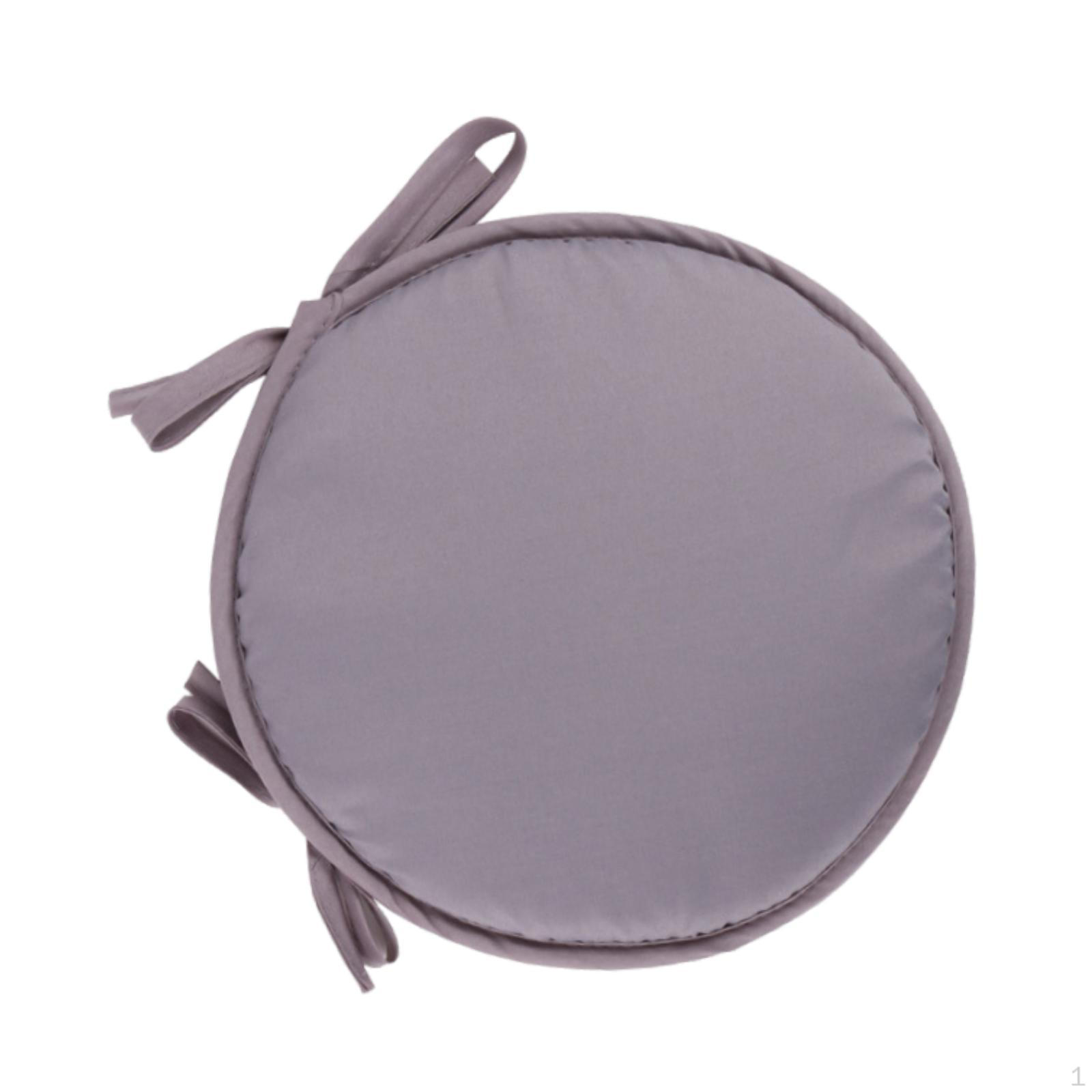 Круглая подушка для стула Подарок на день рождения Минималистичное сиденье с завязками для домашнего декора Сад Light Gray 990₽