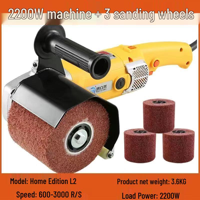 Hot Selling Stainless Steel Handheld Electric Polisher: Rust Remover & Mirror Surface Metal/Wood Wire Drawing Machine