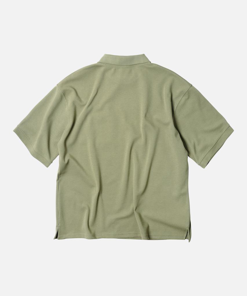 FRIZMWORKS Collar Layered Pique Shirt _ Light Khaki