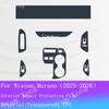 For Nissan Murano Full Set Interior Film Gear Panel TPU Transparent Protection Sticker Navigation Screen Cover Anti-scratch Film