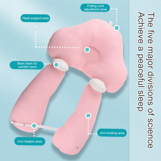 Wedge Pillow for Newborn Ergonomic Baby Sleeping Pillow Prevents Flat Head Adjustable Soothing Pillow for Proper Alignment And Pressure Relief