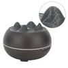 Flaming Mountain Humidifier Mini Essential Oil Diffuser Aromatherapy Machine for Office  Black Grain