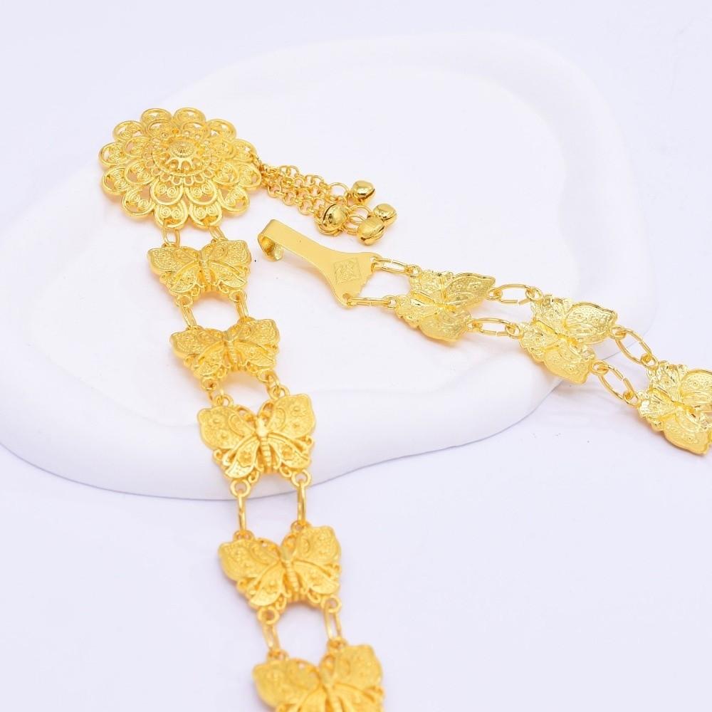 Rhomb Hollow Waist Chain Ethnic Thai Body Jewelry Belly Dance Belt  Water Splashing Festival