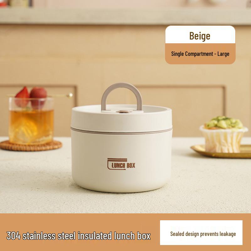 Stainless Steel Insulated Lunch Bento Box with Lid for Students and Office Workers