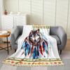 Cute Cartoon Dragon Fleece Throw Blanket Polka Dot Mushroom Twin Size Plush Jungle Butterfly Fantasy Western Dragon Bed Sofa Cov