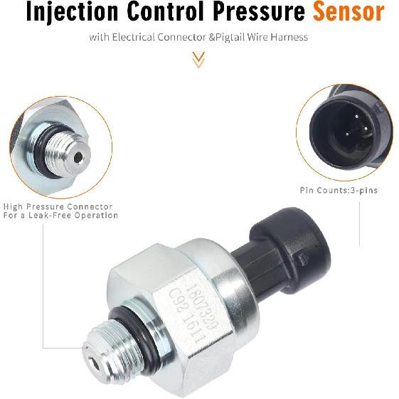7.3 IPR Valve Injector Pressure Regulator & ICP Control Sensor with Pigtail Compatible with Ford F250 F350 F450 F550 Super Duty E350 E450 E550