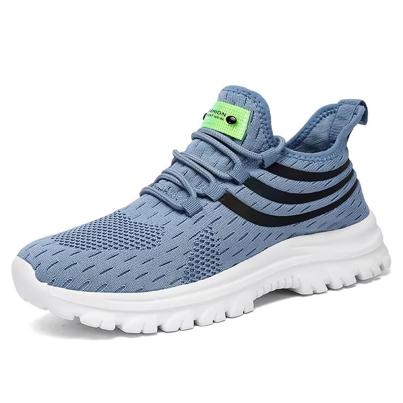 Men'S Spring Mesh Breathable Sports Shoes Men'S Casual Running Hollow Mesh Shoes Lightweight Anti Slip Work Shoes Sneakers Men
