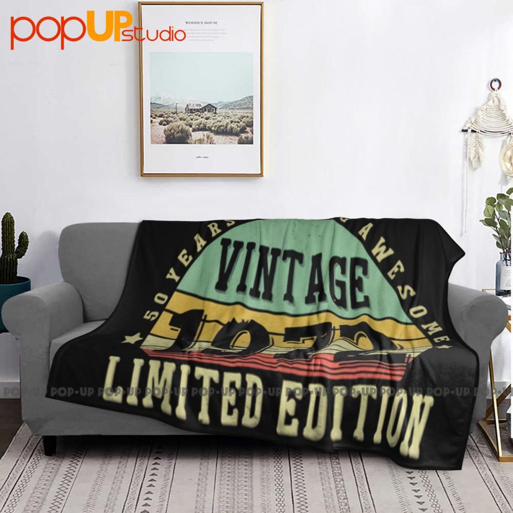 50 Year Old Vintage 1972 Edition 50Th Bday Ultra-Soft Blanket Quilt Winter Sofa Cover Bed Covers