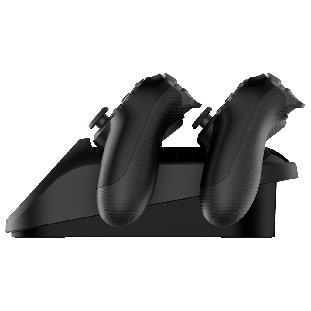 Dual Charging Station PG-9180,Safe Charging for PS4 Controllers with Overcurrent/Short-Circuit Protection & LED Indicators