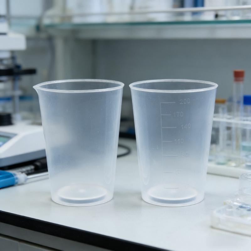 10pcs/set 200ml Transparent Plastic Measuring Cups with Milliliter Scales Multi-use Dispensing Graduated Cups