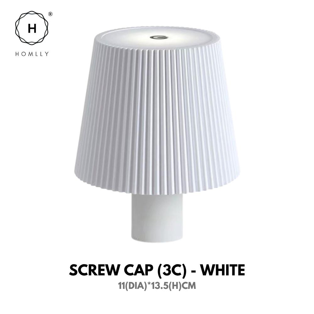 Homlly Touch Control 3 Colors RGB Stepless Dimmable LED Wireless Bottle Lamp Shade