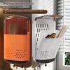 No-Drill Wall Mounted Chopstick Holder With Draining Base Kitchen Cutlery Utensil Storage Box Easy Installation
