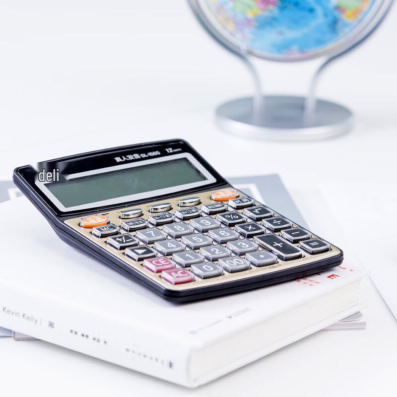 Deli 1560 Large Button Voice Financial Calculator