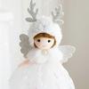Soft Bead Gauze Skirt Angel Ornaments Handmade Christmas Tree Hanging Decoration  New Year Gift