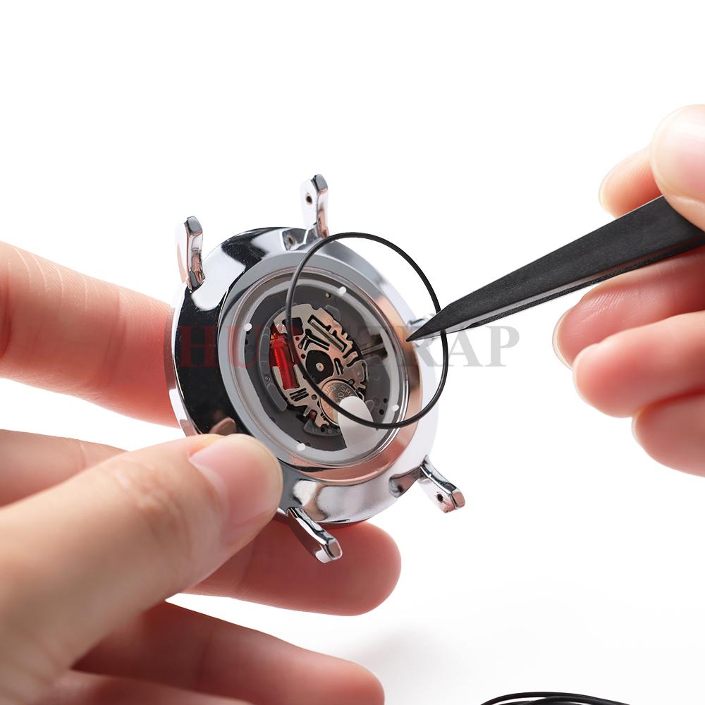 0.5mm/0.6mm/0.7mm/0.8mm O-Ring Watch Gasket Waterproof Rubber Gasket Watch Back Cover Case for Watchmaker Repair Tools Accessory