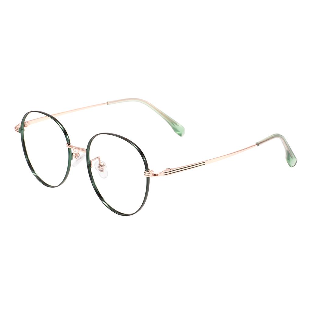 Metal Colorful Oval Full Rim Man And Women Glasses Frame Retro Round High Quality Spectacle For Medical Prescription Lenses