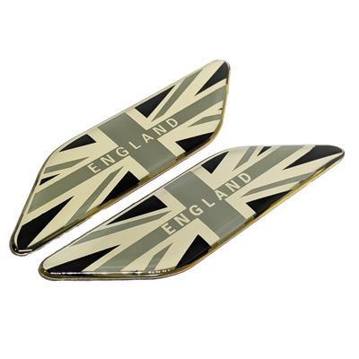 3D 3D Aluminiumlegering Auto Embleem Sticker Vlag Ontwerp Spatbord Decal Vlag Sticker Set