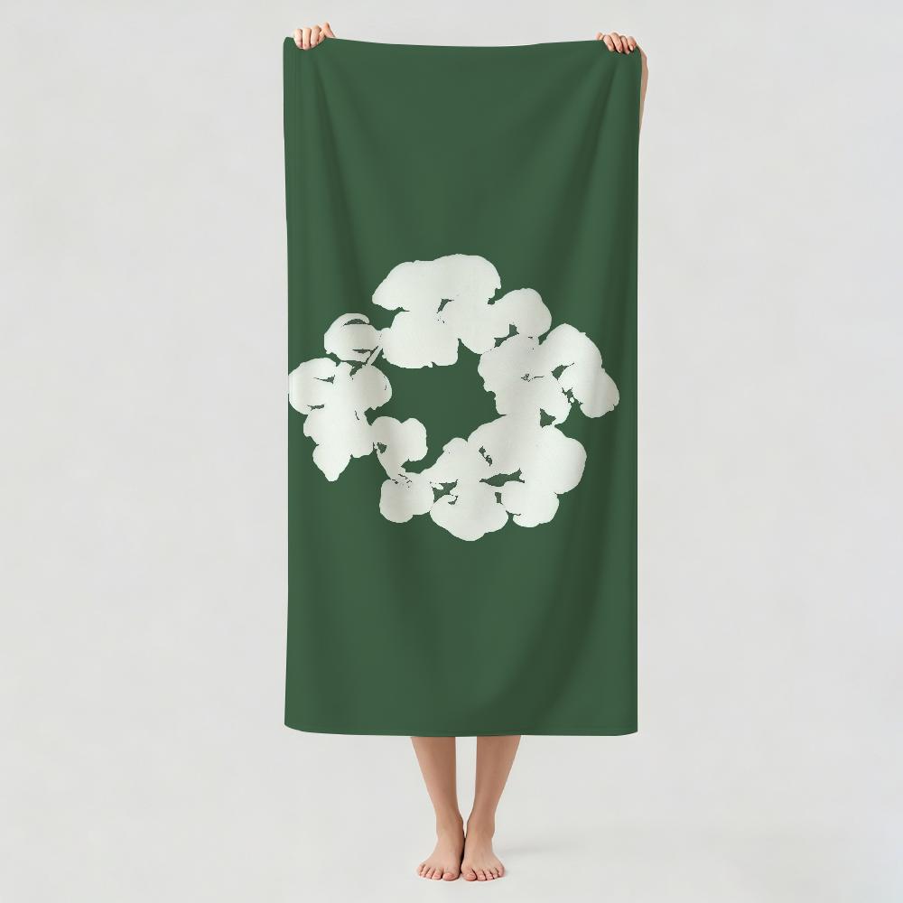 Print D-Denim T-Tear Towel Drying Bath Towel Applicable To Light Swimming Camping Yoga Beach Out