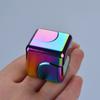 Alloy Cube Spinner Fingertip Gyroscope Fidget Anti Stress Toys Adult Office Home Travel Portable Stress Relief Toys Xmas Gifts