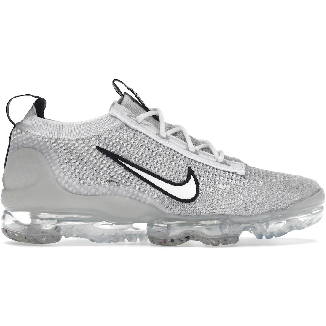 

Кроссовки Nike Air VaporMax 2021 FK Белый Черный Металлик Серебристый(ДХ4084-100) 40