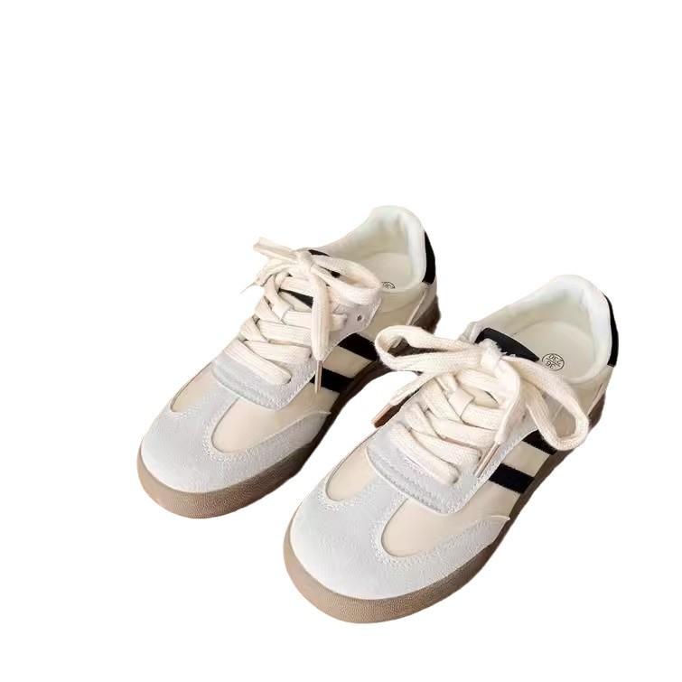 Niche German training shoes women's light and breathable Forrest Gump shoes women's 2025 new retro versatile sports flat white shoes