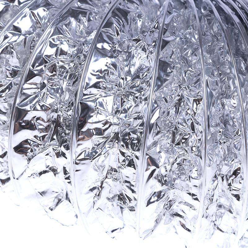 4palcová trubka ventilátoru Hliníková trubka Hadice pro ventilaci vzduchu Flexibilní výfukový kanál2M