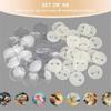 Button pins 2 inch clear for badge maker and crafts