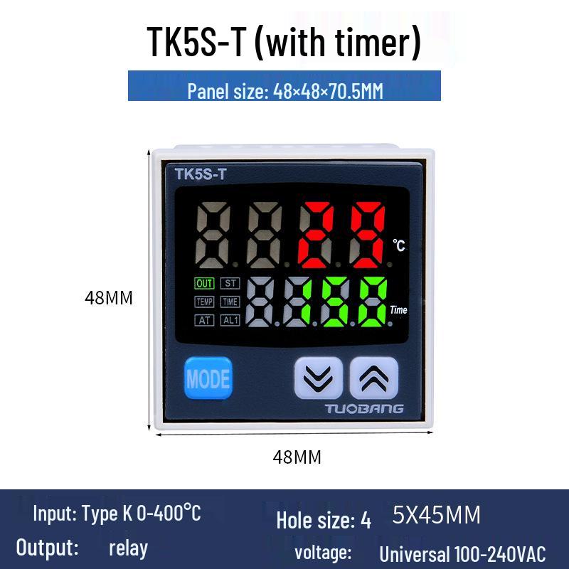 TK5S/M/H-T PID Digital Temperature and Time Controller for Heat Press Machine (K-type)