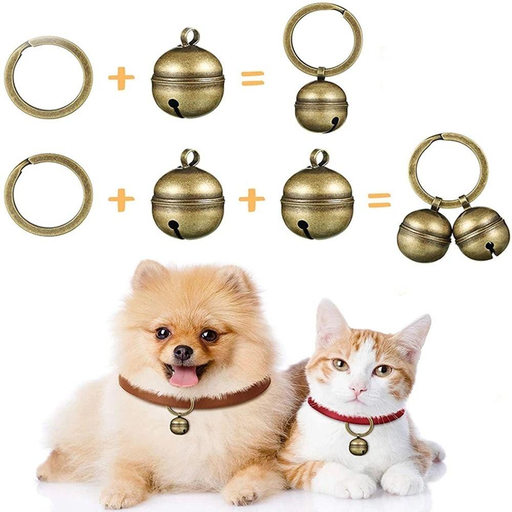 Collar Key Rings Bell Pendant DIY For Christmas Tree Jingling Bells Cat Bell Pet Pendant Key Ring