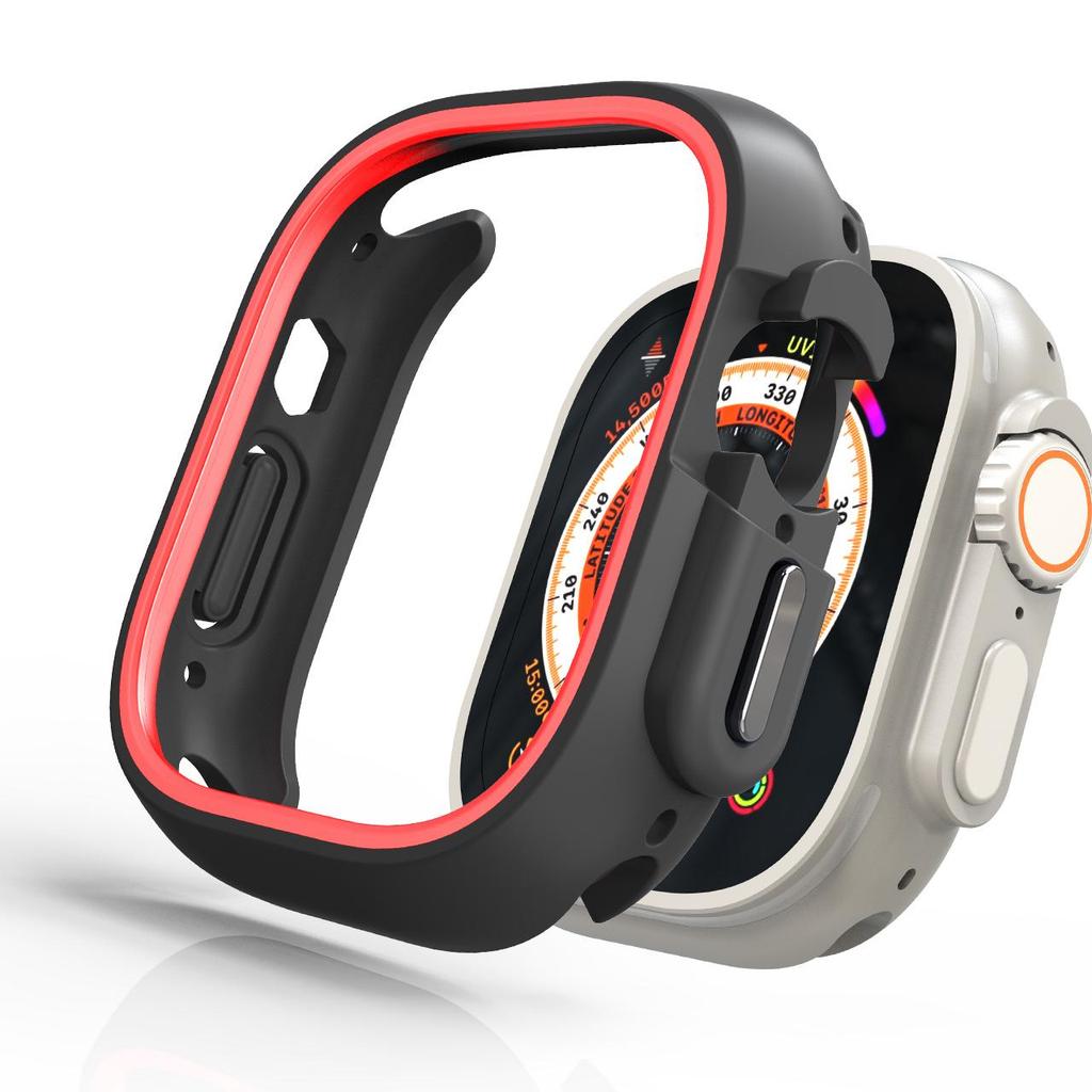TPU Hülle für Apple Watch Ultra 49mm Hülle Gummi Schutz Stoßstange Rahmen Uhr Hülle iWatch Serie 8 7 6 5 4 SE 44mm 40mm 45mm 41