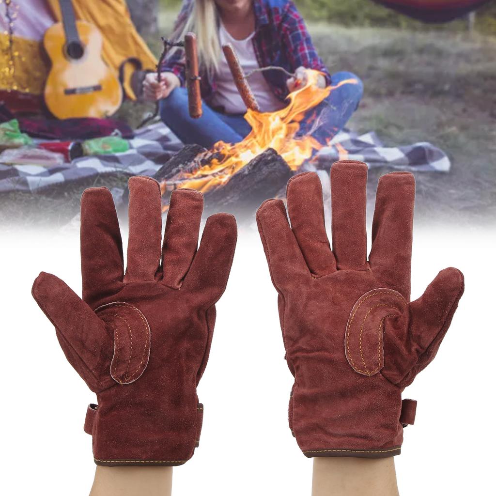 1 Pair of Heat Resistant Gloves  proof Flame Retardant Non Scalding for BBQ Grill Short