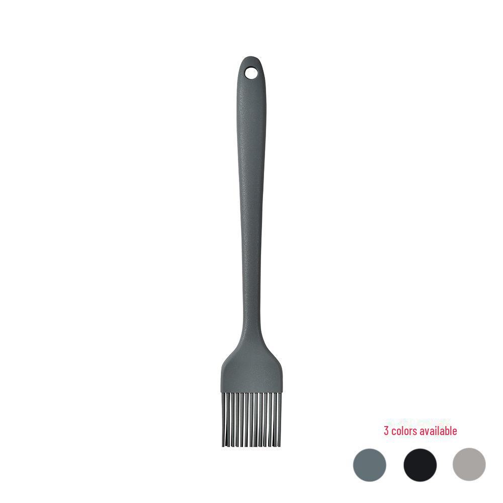 

Вращающийся силиконовый набор кухонных принадлежностей: В комплект входят лопатка, ложка для супа, столовые приборы с антипригарным покрытием и ведро для хранения. Oil brush темно-серого