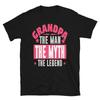 Grandpa Man Myth Legend Father's Day Papa Funny Dad T-Shirt
