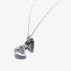Rush Off Heart Socket Pendant Chain Necklace (Silver Plated)