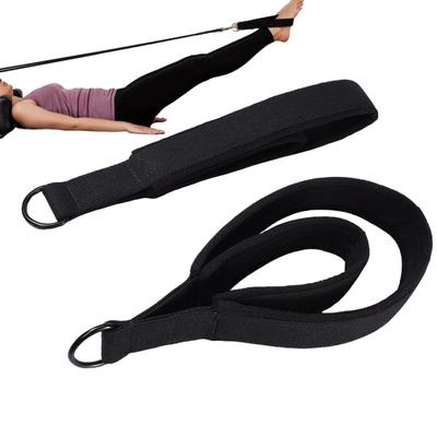 Pilates pásky Dvojité pilates pásky s D-kroužkem Jógové fitness vybavení Kotníková přezka Pilates Strečový pás Odporová guma