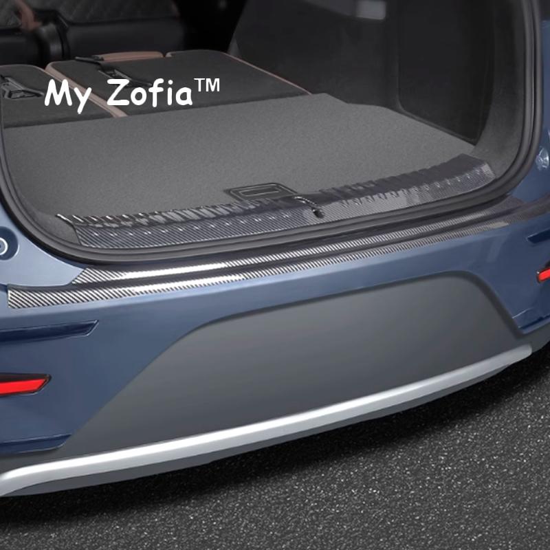 For BYD TANG EV TANG 2024 2025 2026 Car Carbon Fiber ABS Rear Bumper Door Sill Plate Stickers Protector Cover Trim Accessories