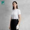 Fila Golf Series Fashion Simple Sports Comfortable Knitted Short Sleeve Polo Shirt Women Tops Jade-White A11W625109FWT