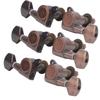6Pcs Guitar Locking Tuners Tuning Pegs for Full Enclosed Electric Guitars AccessoriesAntique Copper