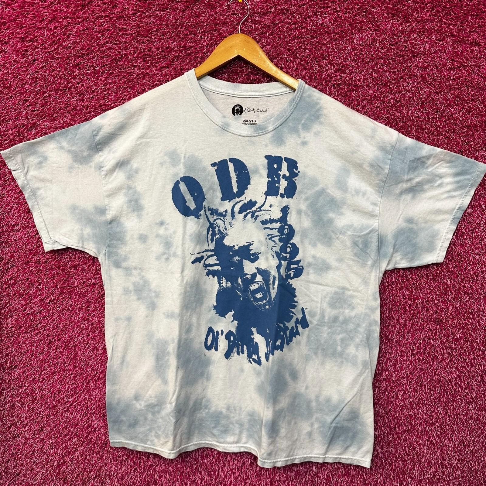 Wutang Clan Ol Dirty Bastard Blue Tie Dye Rap Tshirt size 2x XXXXL