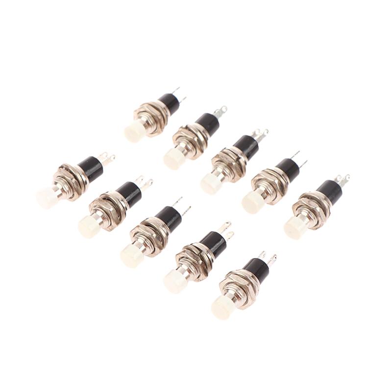 10Pcs Pbs-110 7Mm Momentary Push Button Switch Press The Reset Switch Momentary On Off Push Button Micro Switches