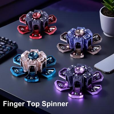 Fidget Spinner Toy Stress Anxiety Relief Teens Adults Extendable Armor Fingertip Gyroscope