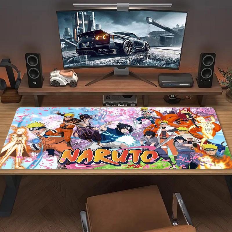 Anime NARUTO Χρωματιστό Επιθέμα Ποντικιού Μεγάλο Μαξιλάρι Τραπεζιού Παιχνιδιών Αντιολισθητικό για Laptop Tablet Μεγάλο Επιθέμα Ποντικιού XXL Στρώμα Mini PC Playmat Με Κλειδωμένη Άκρη