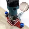 Slotted Bottom Plate Wood Router Base Bakelite Material Rust Resistant Milling Mounting Plate Compact Guide Long Lasting