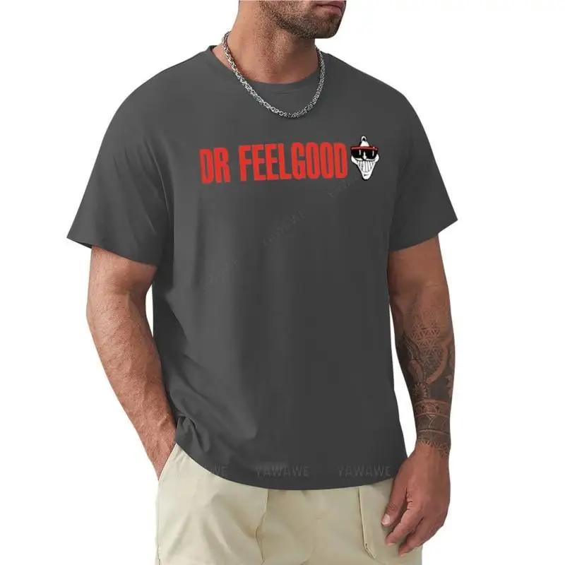 T-shirt Men Cotton Dr. Feelgood Classic T-Shirt Custom T Shirt Heavyweight T Shirts Men Clothing Summer T-shirt for Man