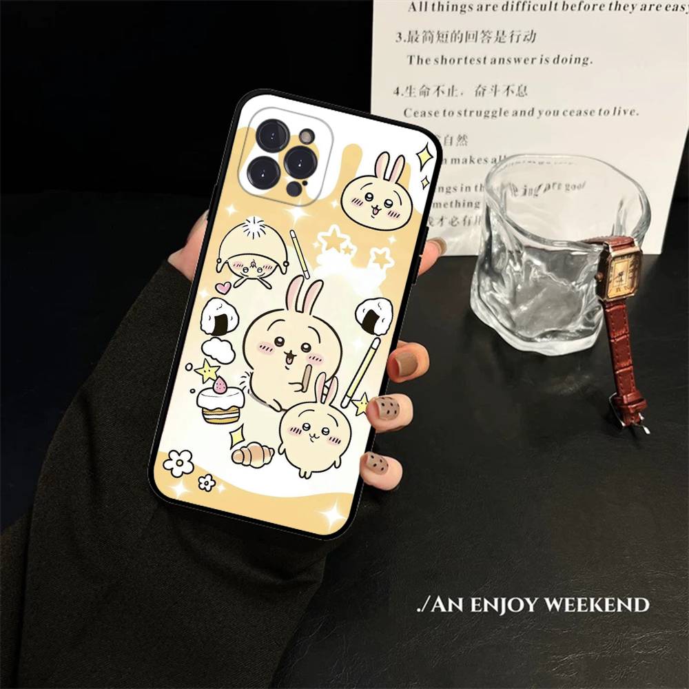 Cute C-Chiikawas Hachiwares Phone Case For IPhone 16 17 Air 15 14 13 12 11 Pro Max 16E Plus Fundas