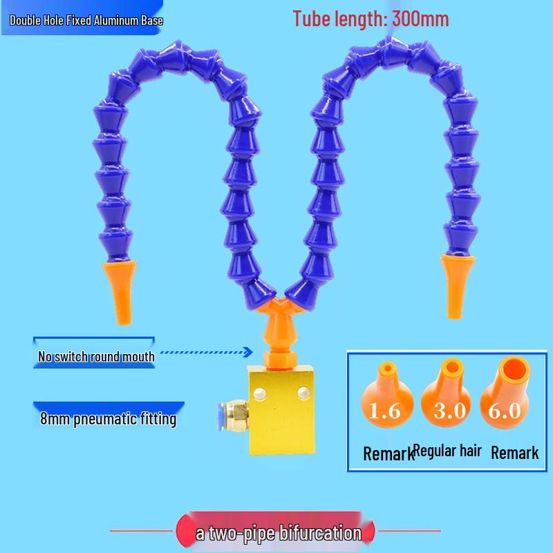 Adjustable Magnetic Base Air Nozzle with Universal Gooseneck Tube