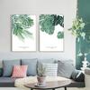 Minimalist Nordic Home Decorative Painting Green Plant Hotel Club Storefront Canvas Painting Wall Canvas Oil Painting Picture