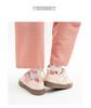 Women's Pink Retro Canvas Training Shoes - Spring/Autumn Trendy Style with Thick Sole and Comfortable Design, 2025 Collection